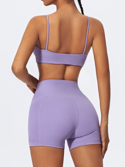 Ctenkevet Sling Yoga Bra Women Gym Workout Push Up Brassiere Female Outdoors Sports Underwear Women Fitness Shockproof Crop Top