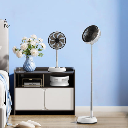 7200mAh outdoor portable silent remote control desktop vertical automatic shaking fan aluminum alloy telescopic timed home fan