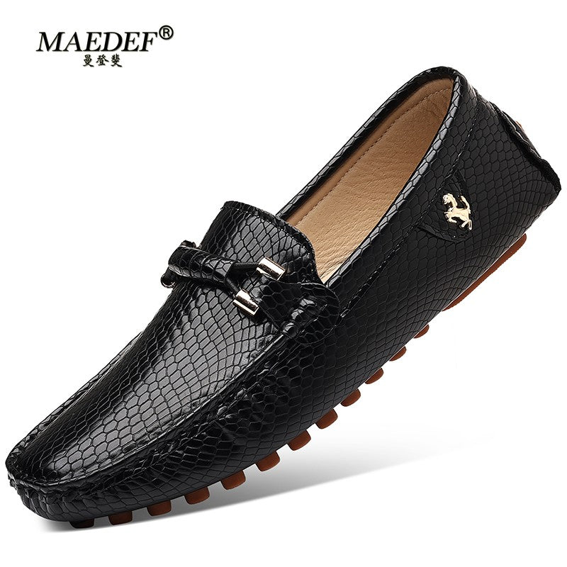 MAEDEF Mens Shoes Loafers Men's Dress Shoes Comfortable Casual Business Male Shoes Man Driving Shoe Plus Size 39-48 Moccasins