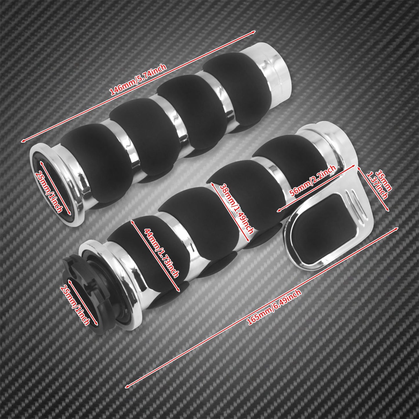 1" Motorcycle Hand Grips 25mm Handlebar Handle Bar For Harley Touring FLHR Softail Fat Boy Sportster XL 883 1200 Dyna For Honda