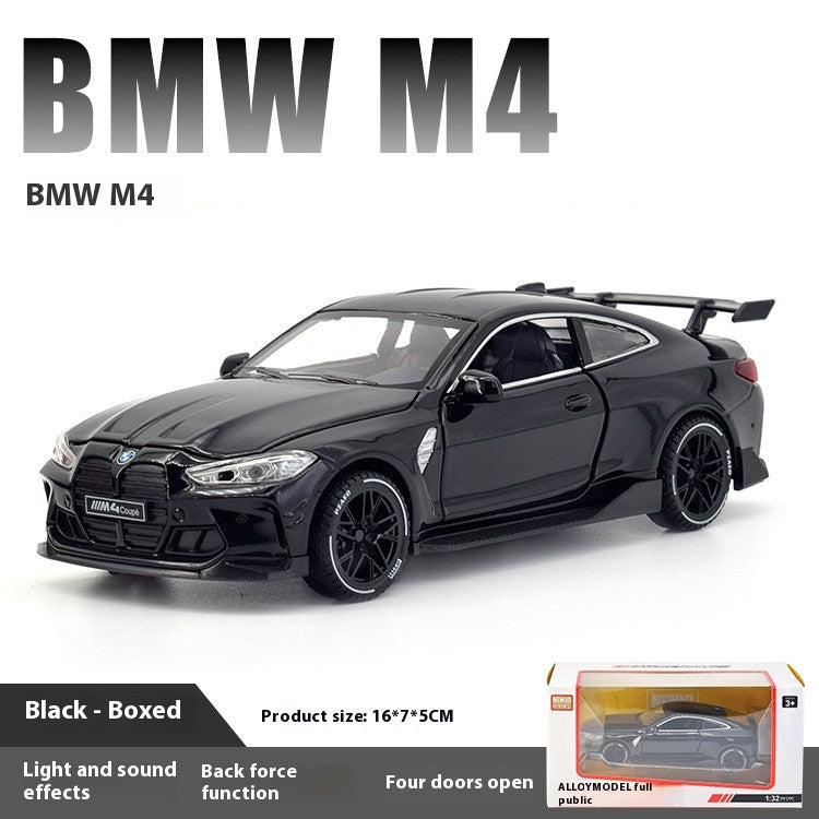 1/32 BMW M4 Coupé Carro Esportivo Liga Diecast Modelo Coleção Miniatura Enfeites de Mesa Miniauto Mini GT Presente de Feriado Menino
