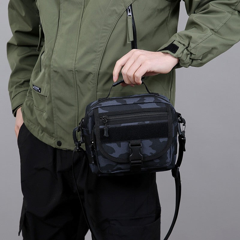 Tactical Messenger Pouch Men's Vintage Camouflage Army Crossbody Bag Nylon Single Shoulder Bag Chest Pack Sling Hunting Bag