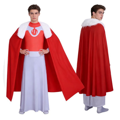 Invincible Thragg Cosplay Costume Jumpsuit with Cloak Adult Viltrumite Roleplay Outfit for Halloween Carnival Fancy Dress