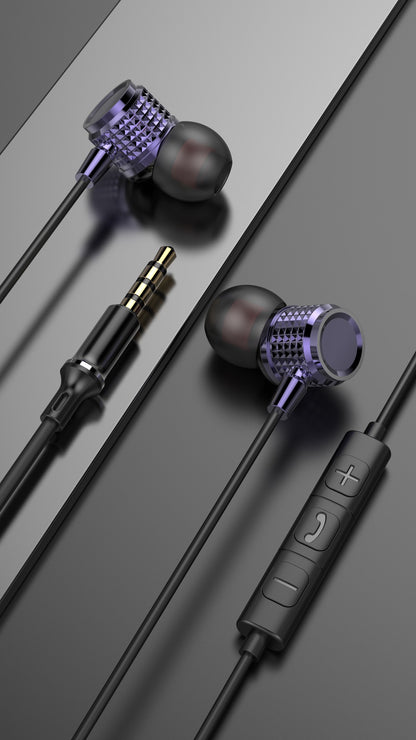 USB Type C Earbuds Metal Heavy Bass Earphones In Ear Noise Reduction 3.5mm Wired Headphones with Mic for Samsung Galaxy iPhone