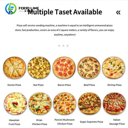 Outdoor Fully Automatic Factory Smart Touch Screen Pizza Vending Machine Wholesalers