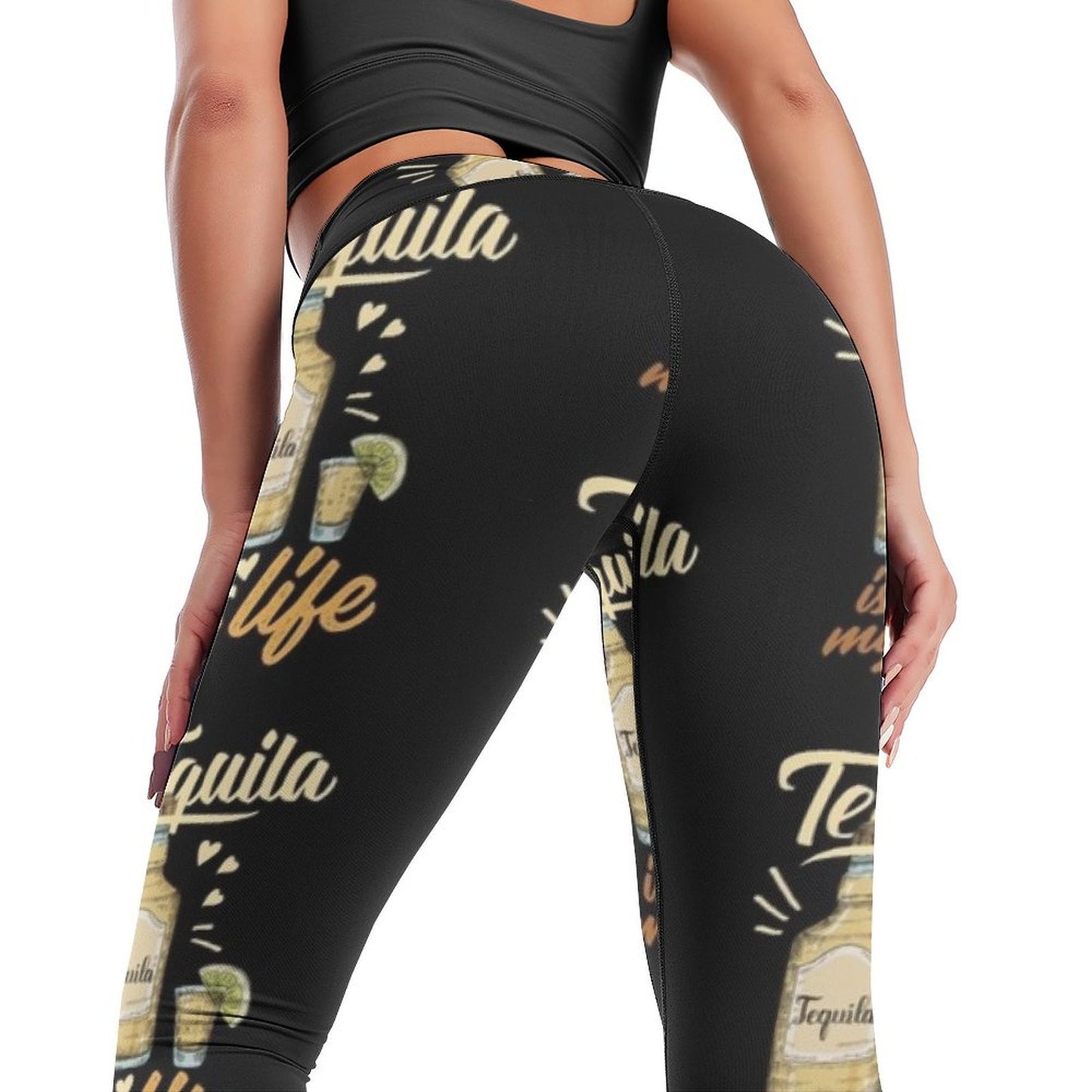 Tequila is my Life Leggings Women's sportswear sports for push up legging pants raises butt Fitness woman Womens Leggings