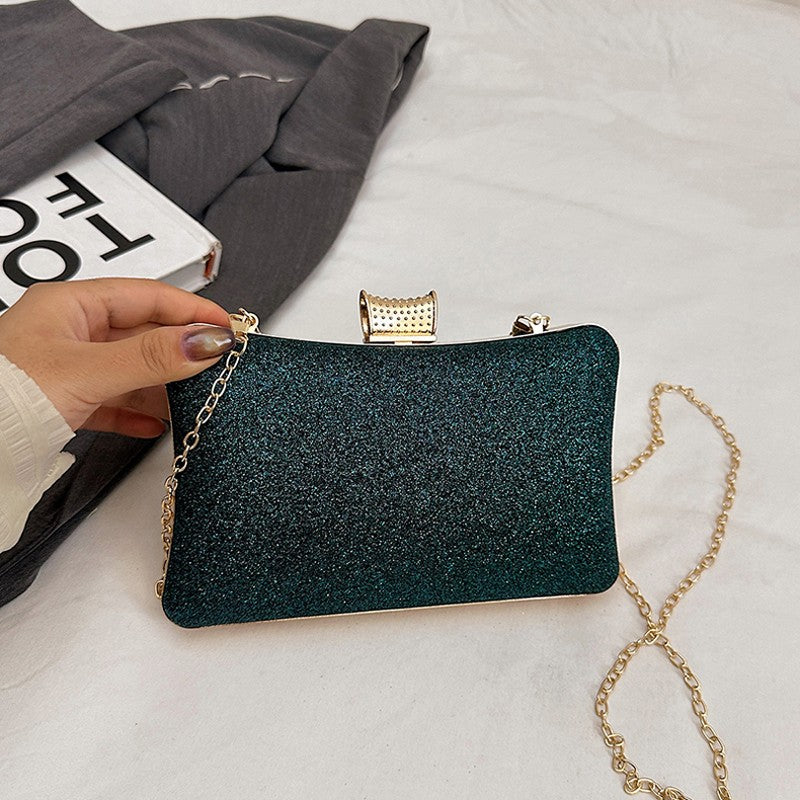 Luxury Women's Evening Bag Sparkling Rhinestone Handbag Fashion Chain Crossbody Bag Elegant Wedding Dress Party Banquet Clutch