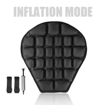 Almofada de Assento de Moto Inflável Lycra Elástica Alívio de Pressão Respirável Fresco Universal para Motocross e Motos Off-Road Almofada de Ar de Assento em TPU