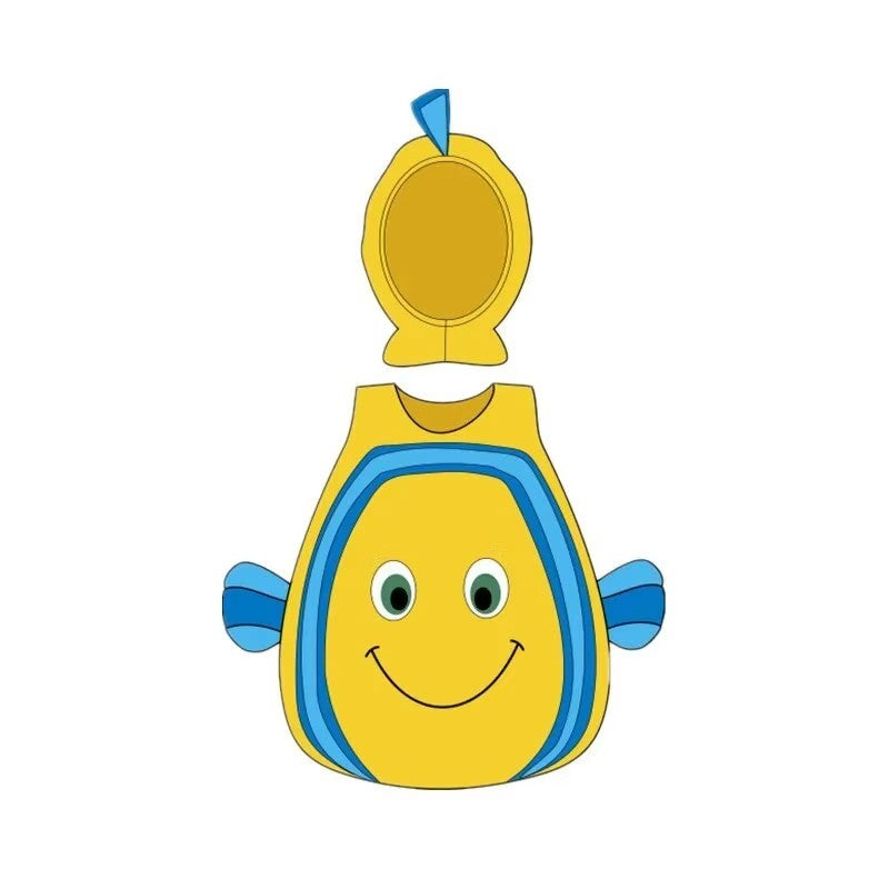 Toddler Clown Fish Role Play Costume Cute Baby Adventure Holiday Performance Costume Halloween Party Dress Up Hooded Set