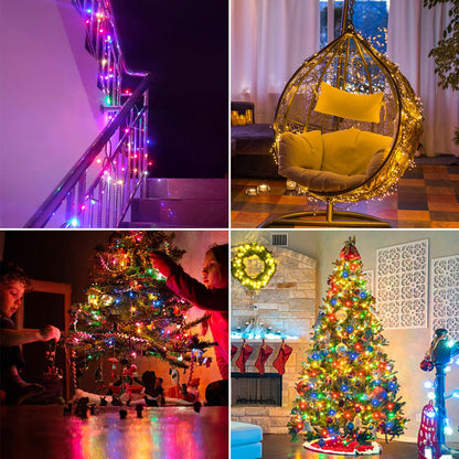 Christmas Outdoor Garden LED String Light 24V Xmas Tree Fairy Lights Waterproof Garland Lamp For Courtyard Holiday Party Decor