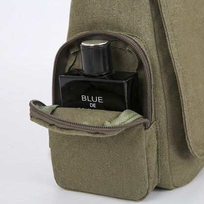 Vintage Men Canvas Messenger Bag Crossbody Bags Unisex Motorcycle Print Shoudler Bag Large Capacity Commuting Bag