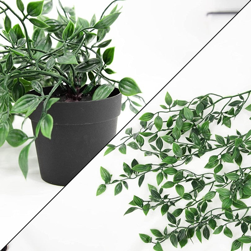 Artificial ivy Plants Plastic Leaf Wedding New Year Christmas Party for Home Room Balcony Garden Office desk Decoration supplies