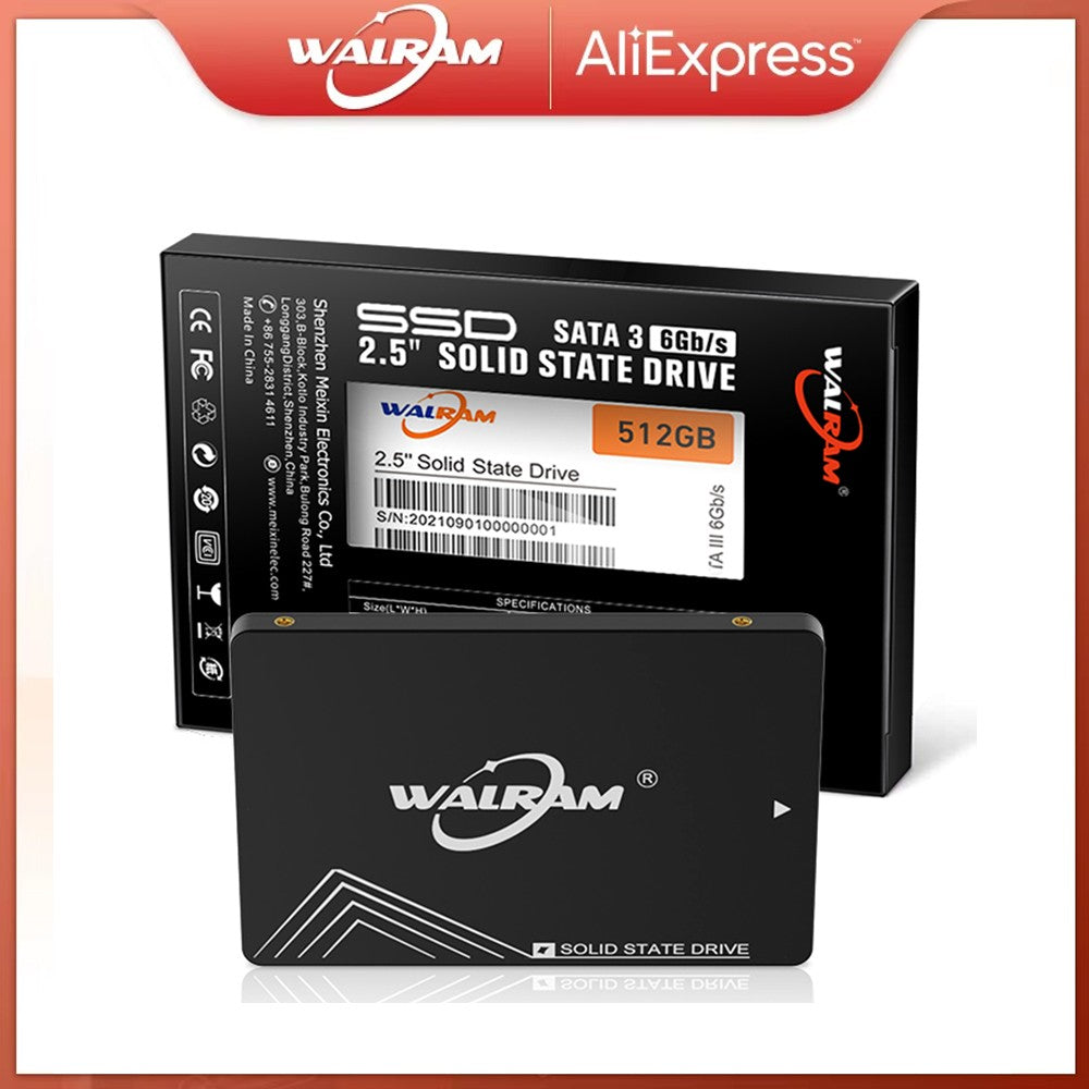 WALRAM 2.5 SATA 3 SSD 1 TB 2TB 120GB HDD 256GB 240GB 128GB Disco Rígido 480GB 500GB 512GB SSD 1TB Desktop Laptop Unidade de Estado Sólido