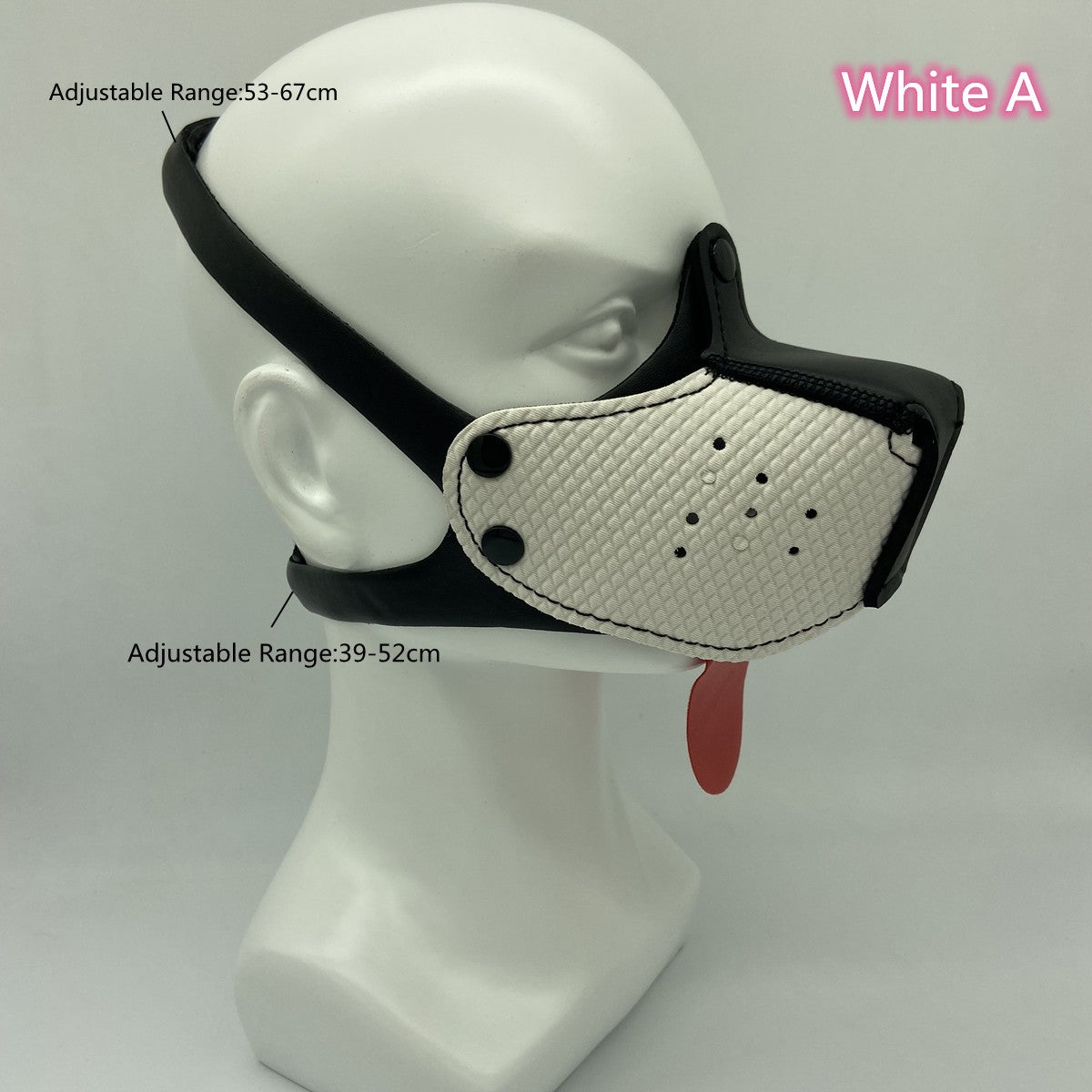 Role Play Costumes of Unisex Women Mens Cosplay Half Face Fetish Mask with Open Mouth and Nose Headgear Party Accessories