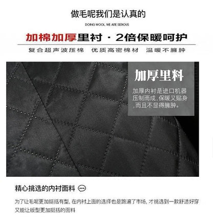 Temperament 2025 New Autumn Winter Women Woolen Suit Thick Coat Korean Style Wool Overcoat Female Office Lady Tops Female Jacket