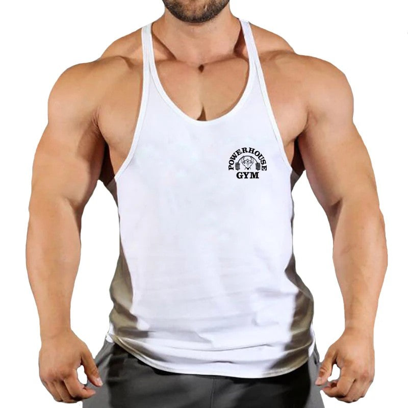 Gym Top Men Bodybuilding Shirt Fitness Men's Vest Singlet Sleeveless Sweatshirt Man Clothes Clothing Stringer Vests Singlets