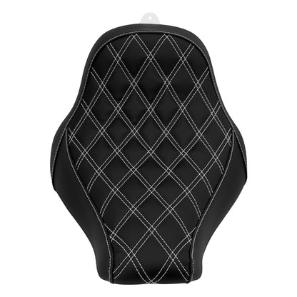 Banco Solo Low Profile Para Piloto De Motocicleta Com Almofada Diamante Para Harley Softail Fatboy Breakout FLSTF FXBRS 2018-2021 2022 2023 Preto