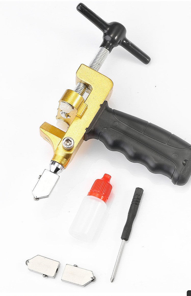 Cortador Abridor E Quebrador De Azulejos De Vidro 2 Em 1 Alicate Roda Diamante Manual Cortador Diamante Com Faca Ferramentas Manuais