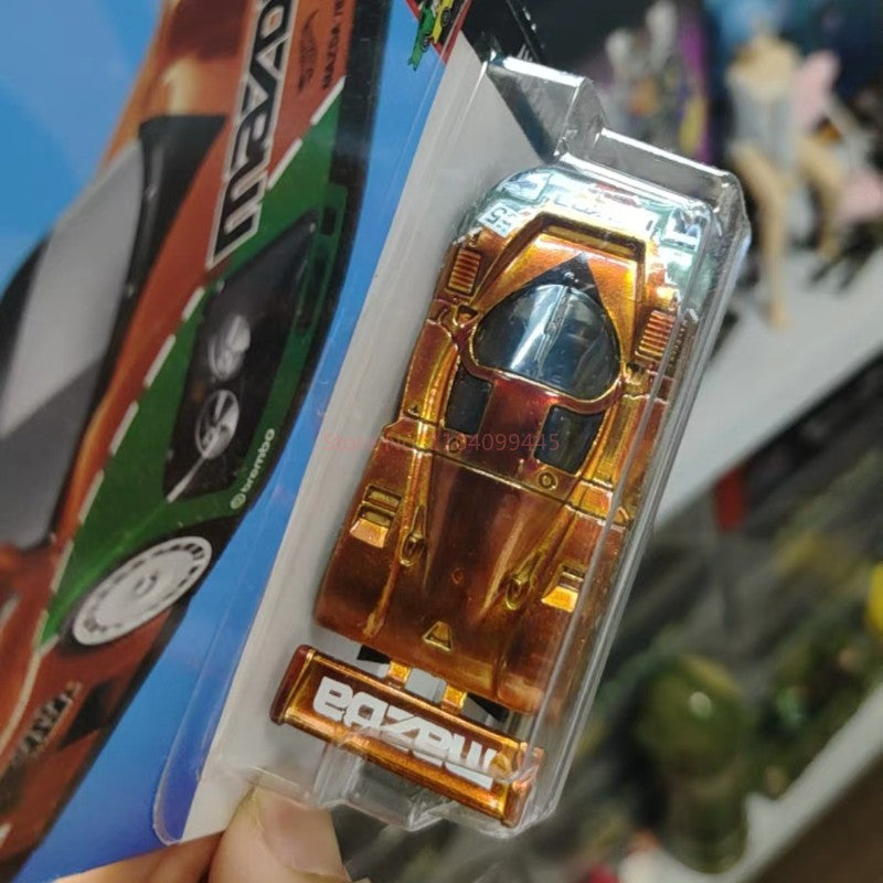 Original Hot Wheels HW Race Day Mazda 787B Super Treasure Hunt Colecionável 1:64 Modelo de Carro de Brinquedo Diecast