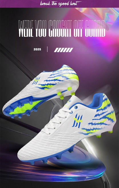 Unisex Youth Soccer Cleats Lightweight FG Football Shoes for Match Training Enhanced Grip Durable Comfortable