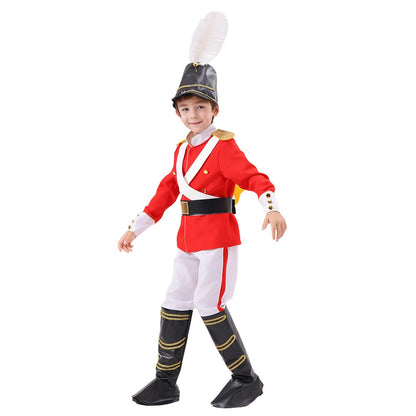 Boys Toy Soldier Costume Halloween Stage Performance Outfit Kids Military Role Play Set  - New Arrival 2025