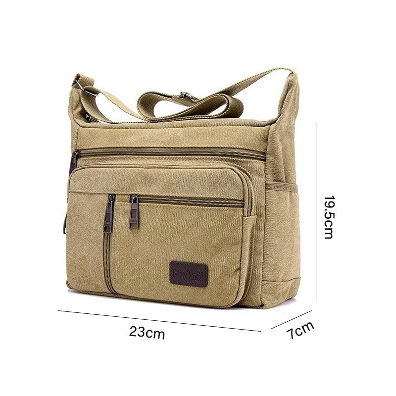 Men Canvas Shoulder Bags Casual Tote Travel Men's Crossbody Bag Luxury Messenger Bags Fashion High Quality Handbag