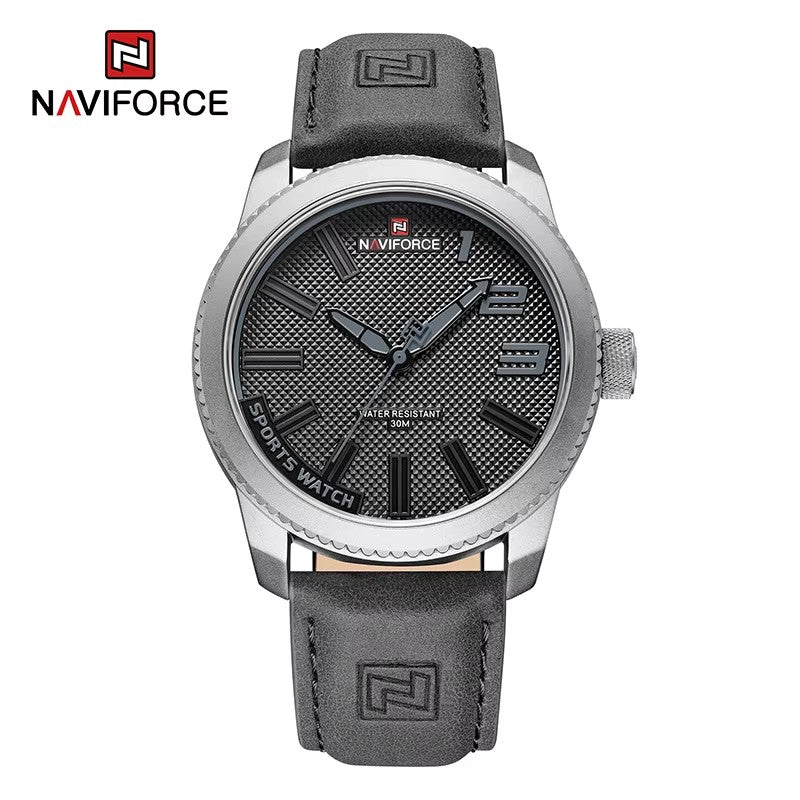 NAVIFORCE Popular Male Wristwatch Military Sports Shockproof Waterproof Leather Watch Men Fashion Casual Clock Relogio Masculino