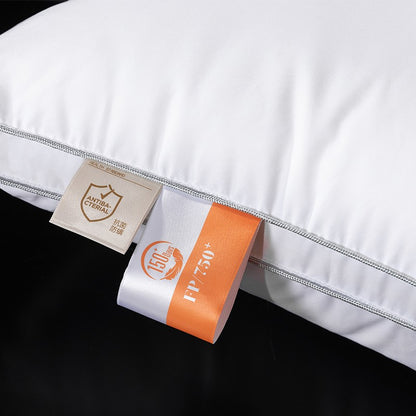 100% Real Goose Down Pillow 95% Fill Power 750+ FP 1200TC - Queen King Standard Size Pillow Down