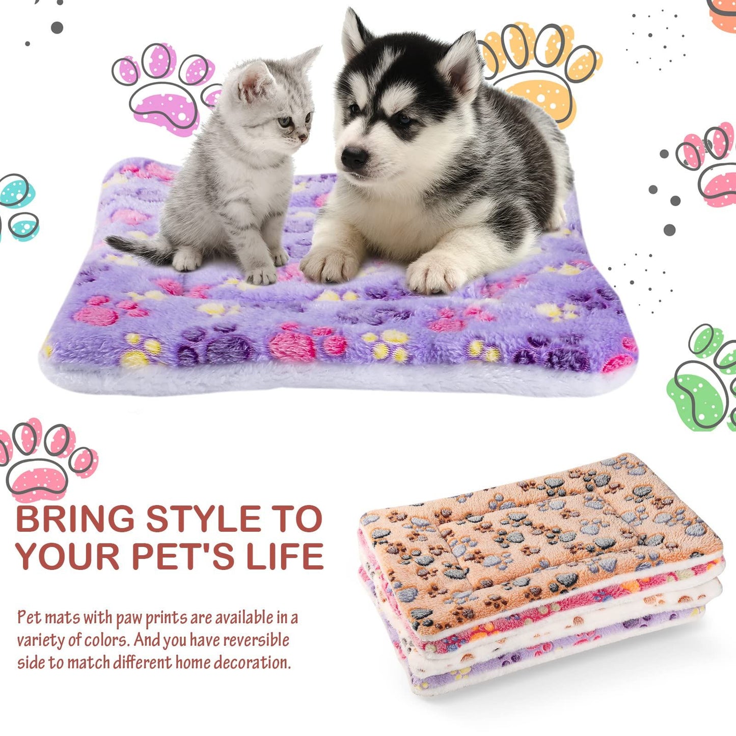 Cama Para Animais De Estimação Tapete De Dormir Para Cães Gatos Filhotes Sofá Almofada Colchão Bonito Para Cães Pequenos Grandes Cobertor Lavável Para O Inverno