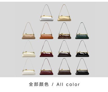 Fashion Long Clutch Bag for Women Luxury Designer Kiss Lock Women Shoulder Bags Elegant Party Purses Trend Underarm Bag 2025
