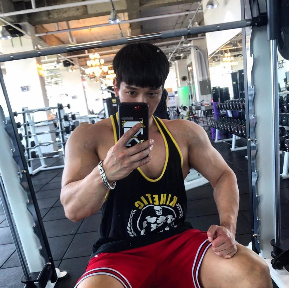 Gym Sleeveless Shirt Men Bodybuilding Tank Tops Fitness Workout Cotton Print Singlet Stringer Undershirt Male Casual Summer Vest