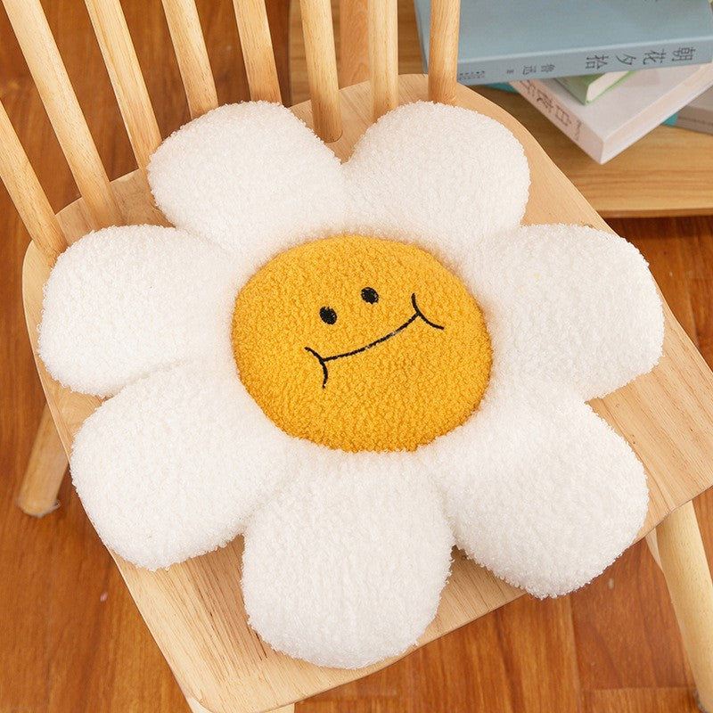 Sunflower Plush Toy Pillow Stuffed Daisy Flower Cushion Flower Shaped Doll Pillow For Kids Girl Bedroom Gift Home And Decor 1 PC
