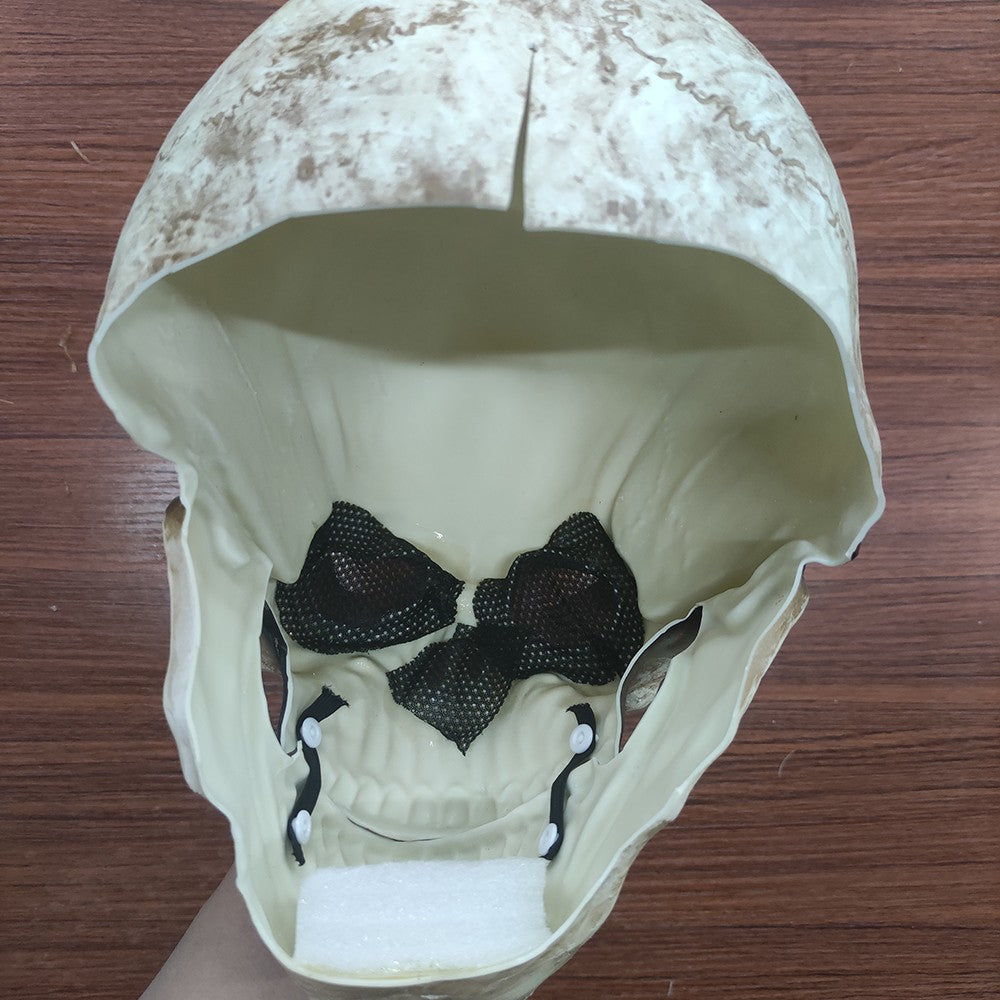 Full Head Skull Mask Carnival Adults Realistc Anonymous Halloween Moveable Mouth Jaw Anime Horror Helmet Skeleton Headgear Masks