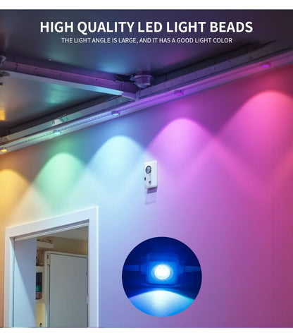 5054 16703IC(WS2812B WS2811) Outdoor Eaves LED Light String Kit 2.4G BEL+WIFI Controller Waterproof Light