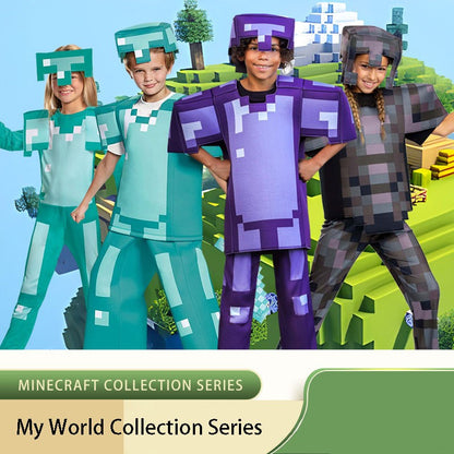 Diamond style armor in the block world | cosplay costumes for game characters | adult wearable armor