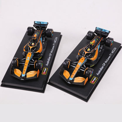 Burago 1:43 2022 McLaren MCL36 F1 Carro de Corrida N.º 3 N.º 4 Modelo de Carro em Liga