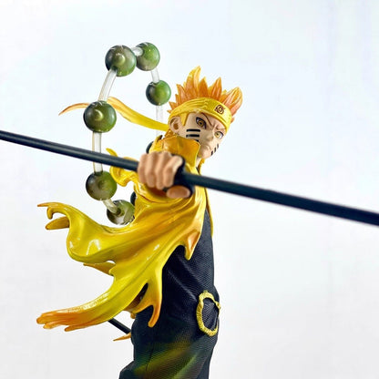 Boneco de Anime Naruto de 37cm Quente Rikudousennin Mode? Uzumaki Naruto Uchiha Sasuke Figuras de Ação GK PVC Coleção Modelo de Desenho Animado Brinquedo