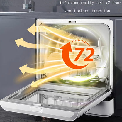 Desktop dishwasher, household fully automatic disinfection, drying sink, energy-saving, water-saving, strong cleaning