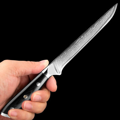 1-9 PCS Chef Knife Set Damascus Steel Kitchen Knives Razor Sharp Cleaver,Paring,Bread,Boning,Chef Special Knife With G10 Handle