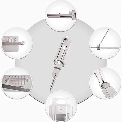 Kit de Ferramentas para Decodificador de Chave em Aço Inoxidável com Oring e Gancho para Manutenção e Reparo