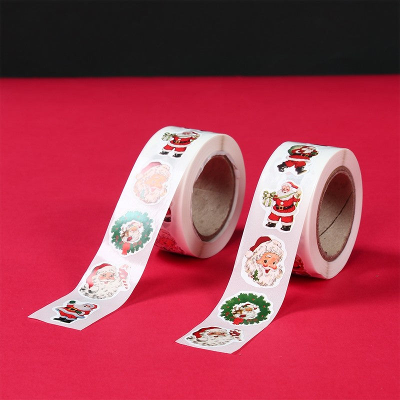 500pcs Christmas Stickers Merry Christmas Party Decoration 2025 Xmas Santa Claus Stickers Navidad Natal New Year Gift 2026