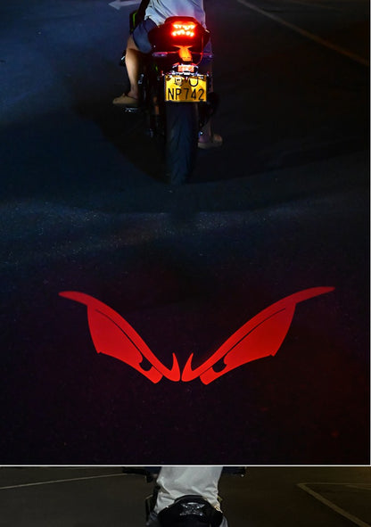 Luzes de Projeção Traseira de LED para Motocicleta Olho de Diabo Luzes de Chão para Veículos Elétricos Luzes Ambiente de LED Luz de Aviso de Alto Brilho