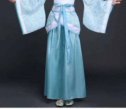 Hanfu Chinese Costume Girls Children Kimono Traditional Vintage Ethnic Fan Students Dance Halloween Japanese Yukata Kimono Style