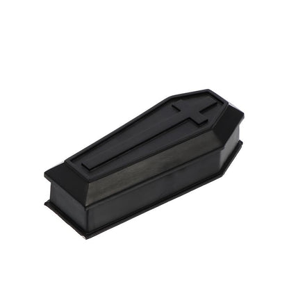 Coffin Halloween Box Prank Ornament Haunted House Mini Treat Favor Plastic Candy Jewelry Wooden Gifts Props Adornment