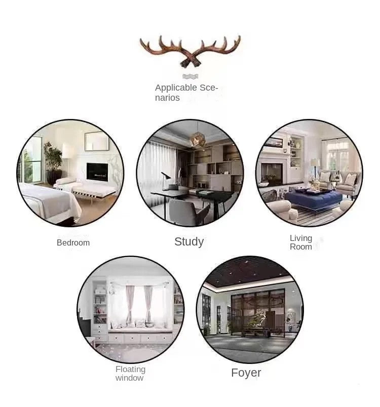 VIKAMA Christmas Two-Piece Rug Set American-Style Printed Holiday Party Decor Rug Kitchen & Bathroom Absorbent Rug