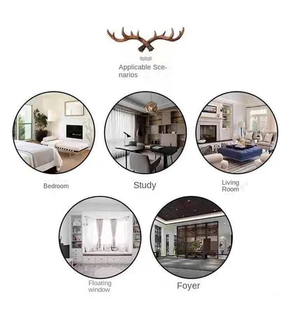 VIKAMA Christmas Two-Piece Rug Set American-Style Printed Holiday Party Decor Rug Kitchen & Bathroom Absorbent Rug