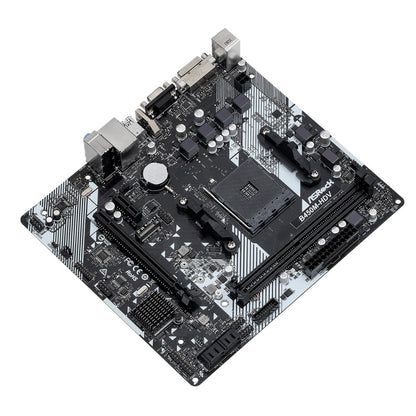Placa-mãe ASROCK B450M-HDV R4.0 AMD B450 AM4 Suporta Ryzen 5 5600 5500 Ryzen 7 5700G 3700X 3 3200G CPU DDR4 M.2 HDMI Micro ATX