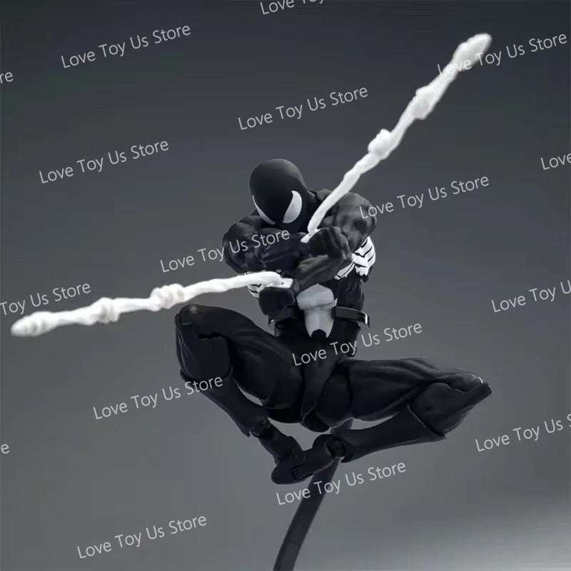 Original Mess Toys Spider Figure Black Suit Neighbor Symbiote Scarlet Spider Kaine Parker Black Red Spider Action Figure Toys