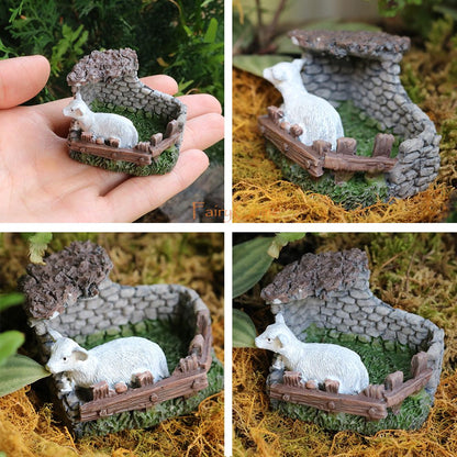 Miniature Fairy Garden Squirrels Set Miniature Forest Animal Figures Figurines Kit Mini Garden Supplies Bonsai Decorations