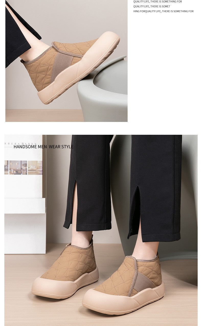 Winter Women's Boots Warm Plush New Platform Snow Boots Anti Slip Waterproof Comfort Lightweight Indoor Casual Warm Cotton Shoes